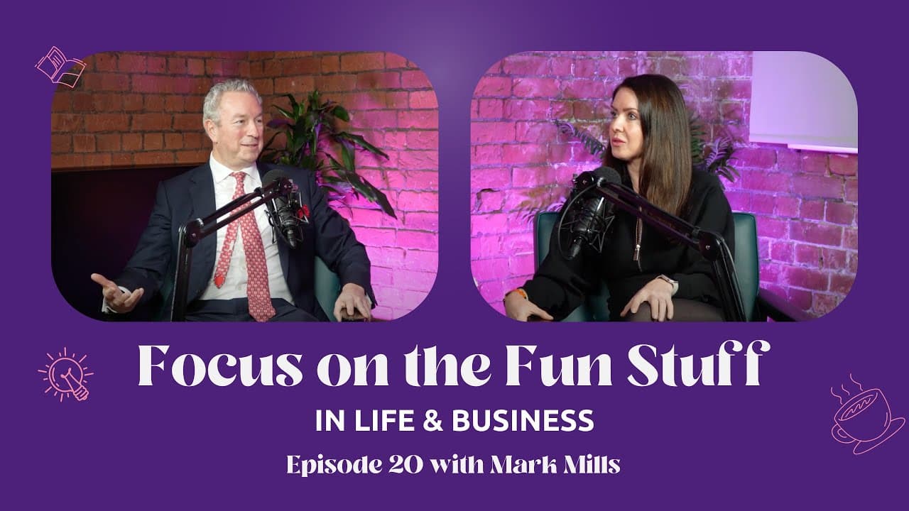 Mark Mills OBE in a podcast interview about building and selling businesses