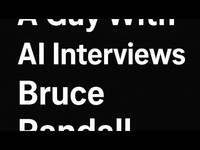 Bruce Randall in conversation on A Guy With AI