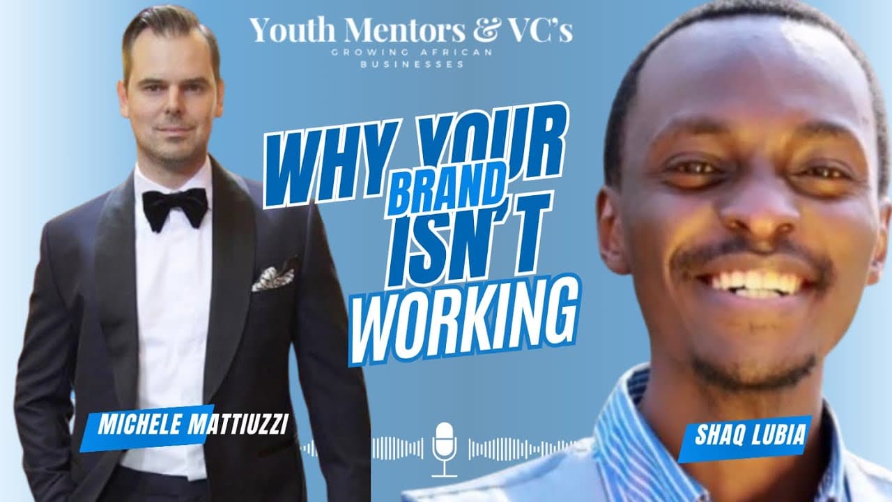 Michele Mattiuzzi speaking on the Youth Mentors and VCs podcast about branding and business growth