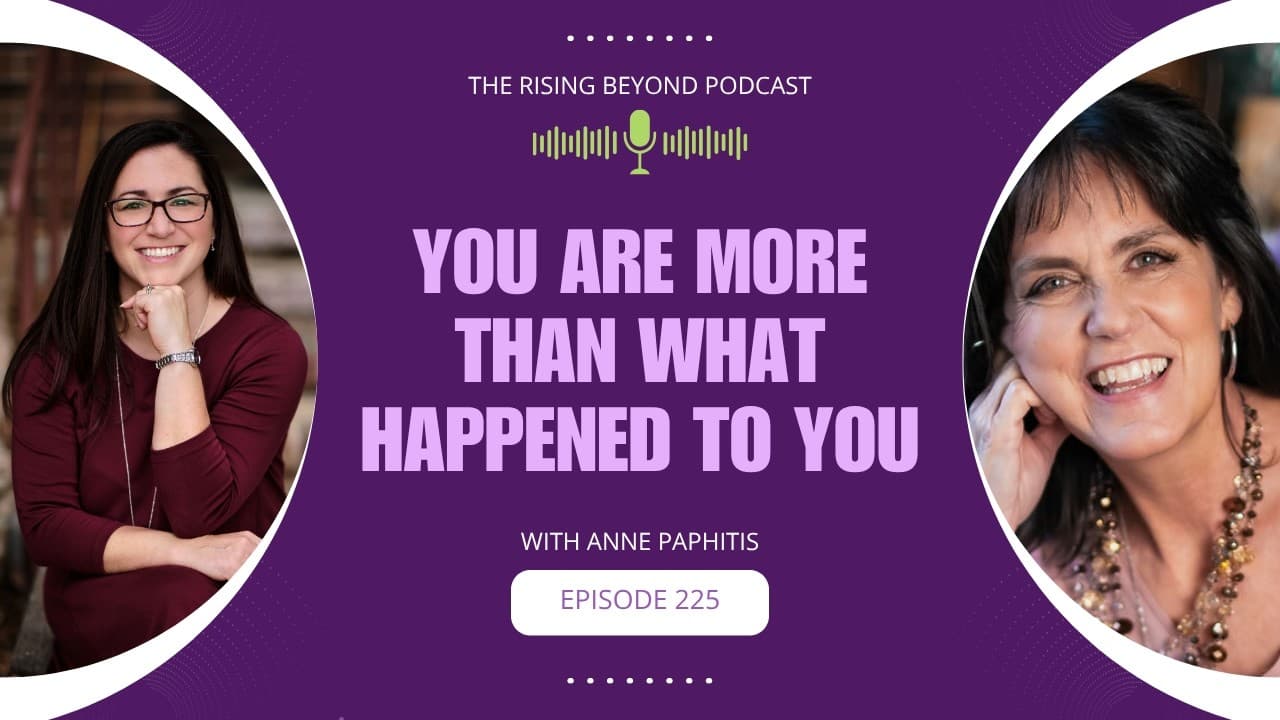 Anne Paphitis talking about finding joy while rebuilding after a toxic marriage