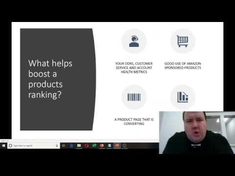 Chris Turton presenting Amazon listing advice on the Ecommerce Intelligence channel