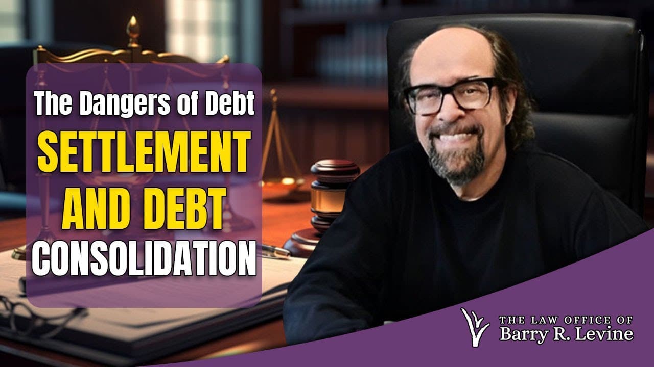 Barry Levine discussing the risks of debt settlement and debt consolidation