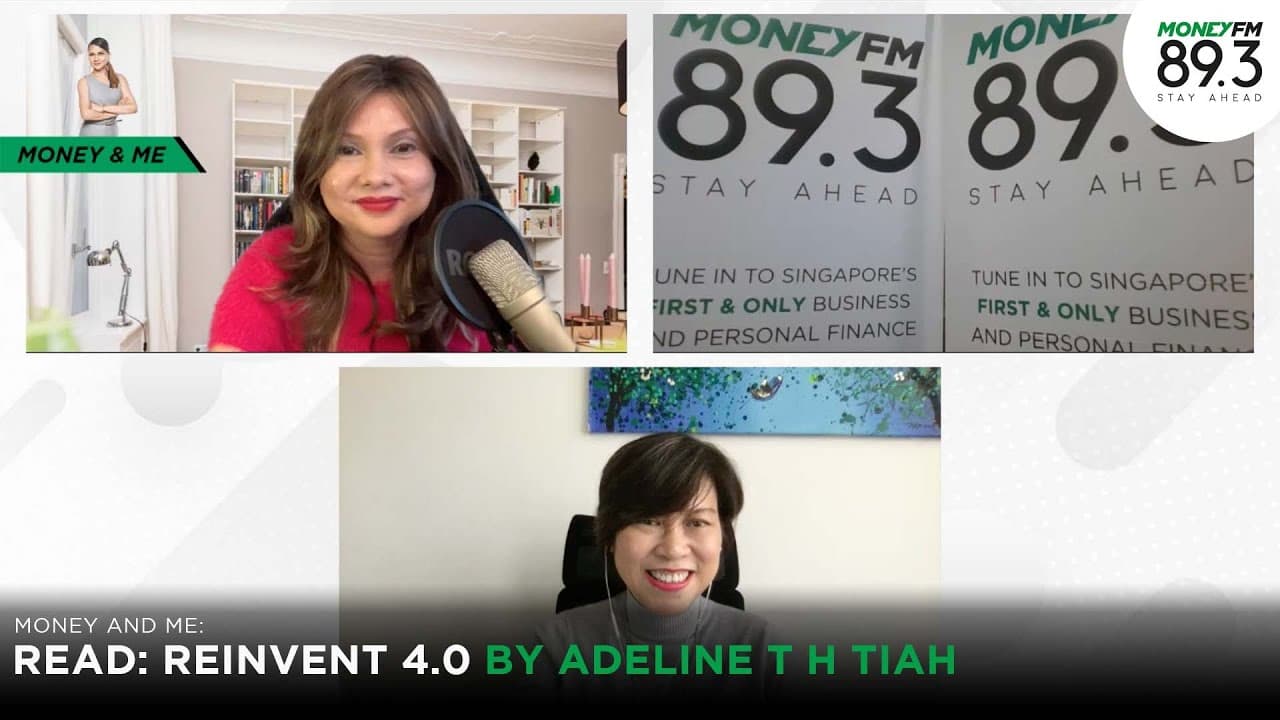 Adeline Tiah speaking about career reinvention on MONEY FM 89.3