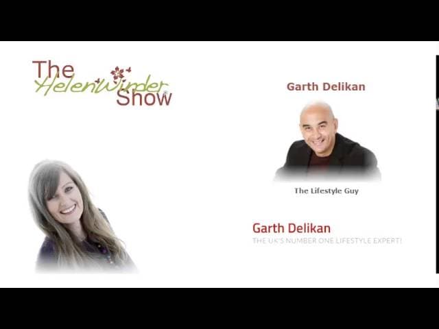 Garth Delikan speaking with Helen Winder on The Helen Winder Show