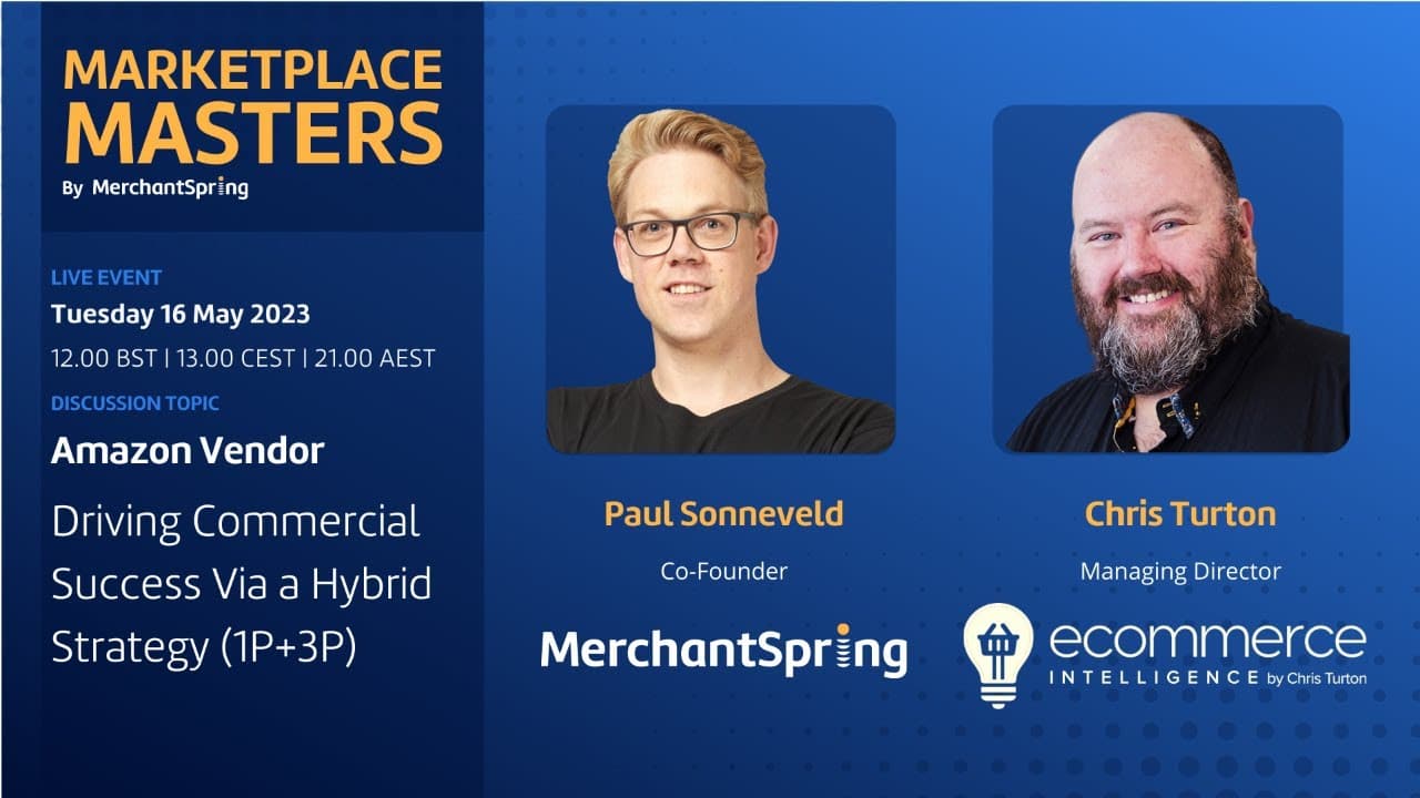 Chris Turton on a Marketplace Masters live episode about hybrid Amazon account strategy