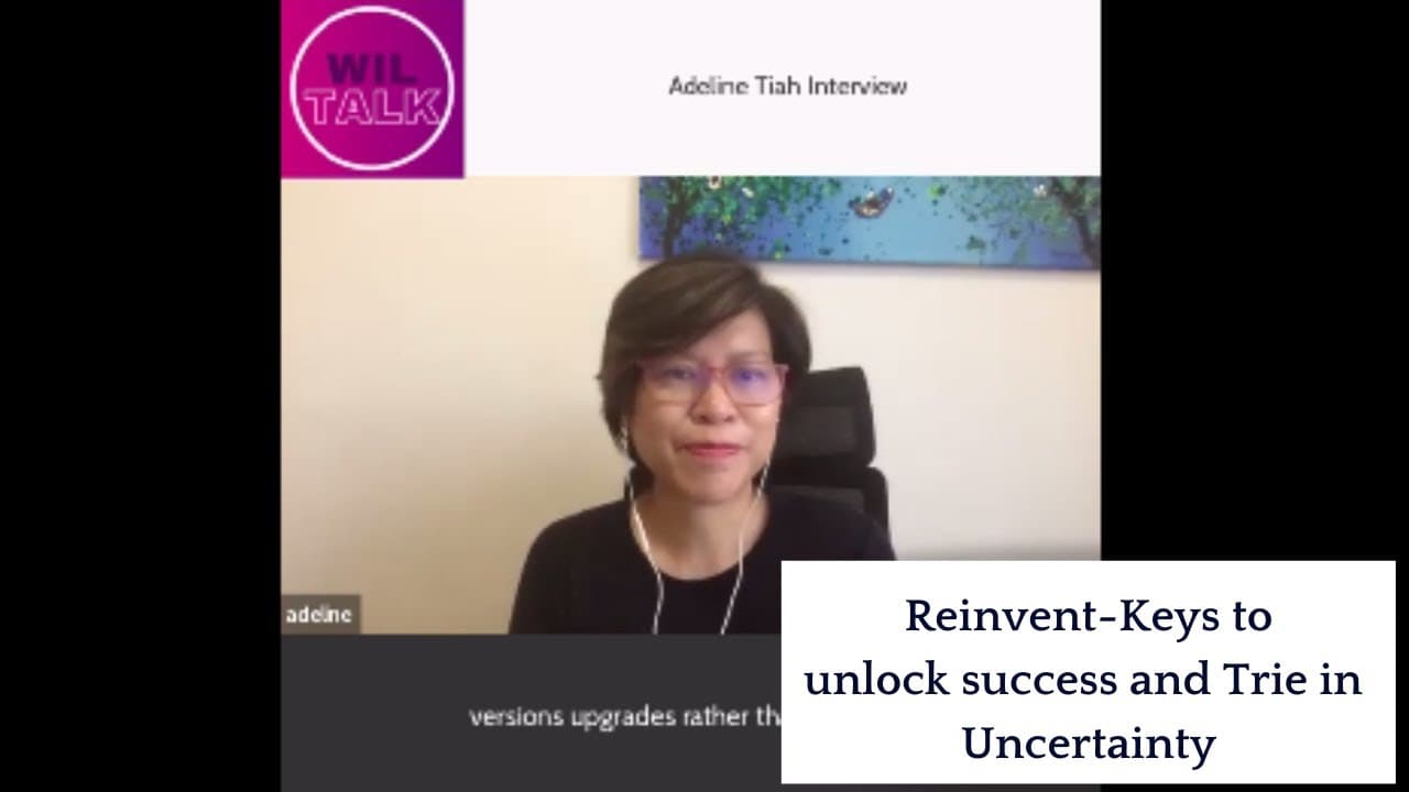 Adeline Tiah in conversation on the Women in Leadership Talk podcast