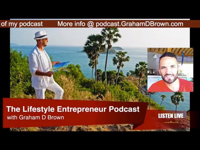 Graham Brown speaking on the Lifestyle Entrepreneur Podcast about The $100 Startup