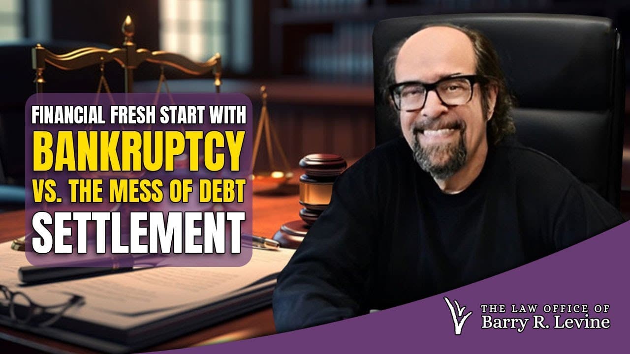 Barry Levine discussing what a bankruptcy discharge clears and what creditors can still do