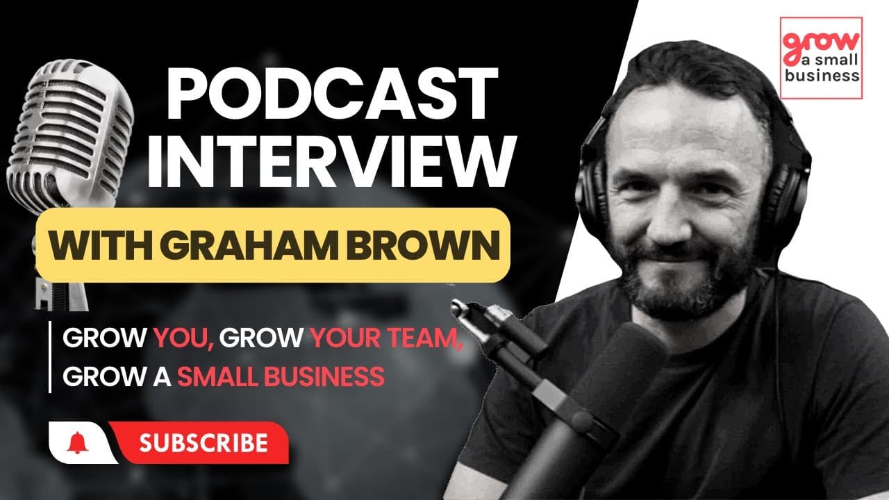Graham Brown speaking on a podcast