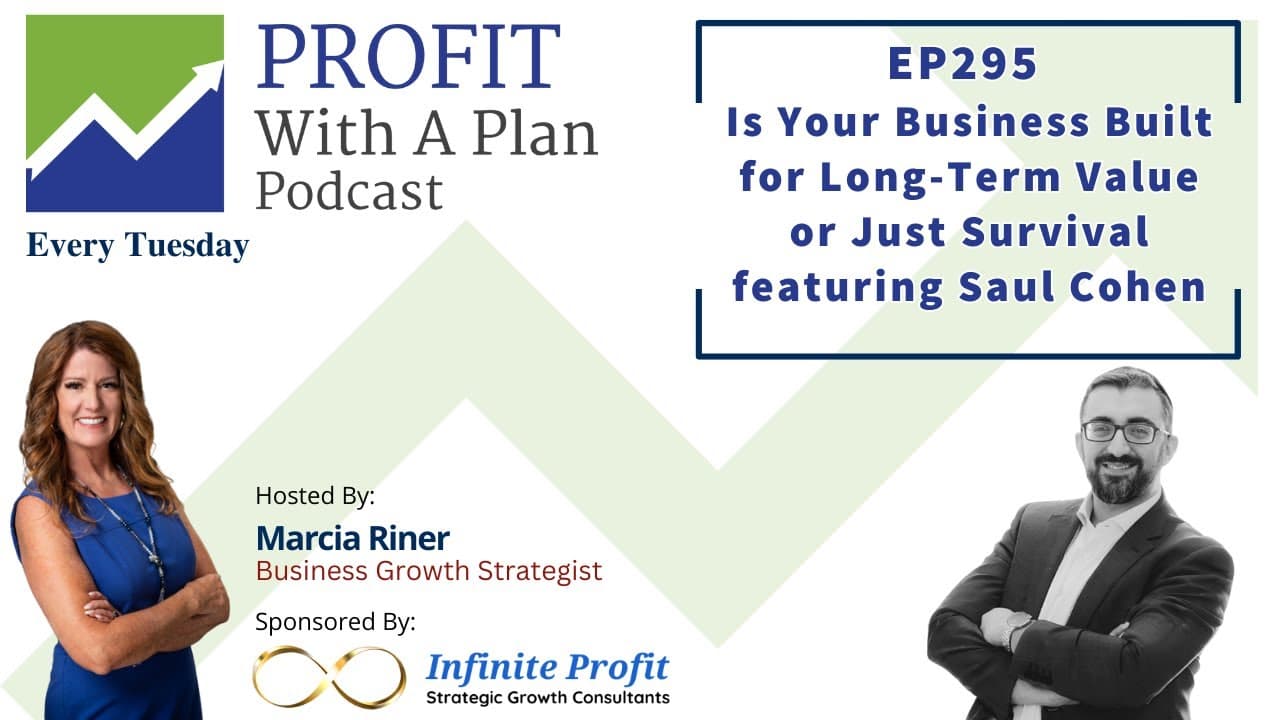 Saul Cohen on the Profit With A Plan podcast discussing business valuation and exits
