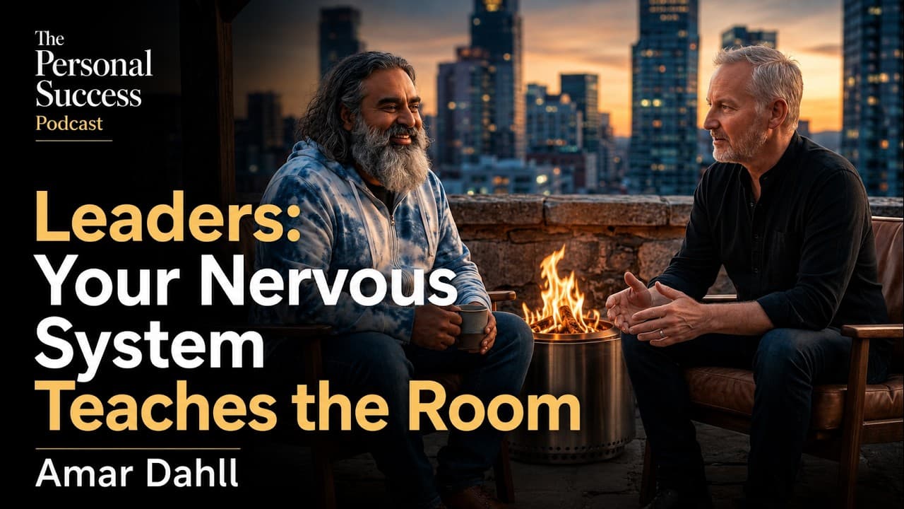 Amar Dhall talking about nervous system leadership on The Personal Success Podcast