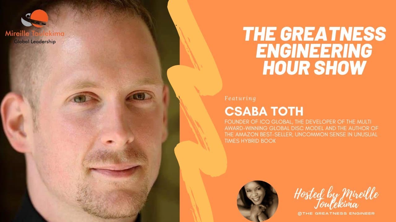 Csaba Toth speaking on The Greatness Engineering Hour about culture and cognitive diversity