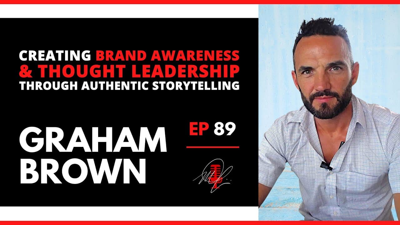 Graham Brown speaking on podcasting and storytelling