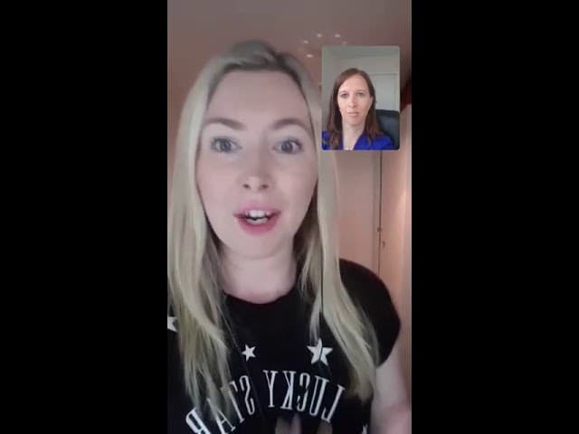 Cassie Welford speaking in a livestream interview about resilience, writing and mindset