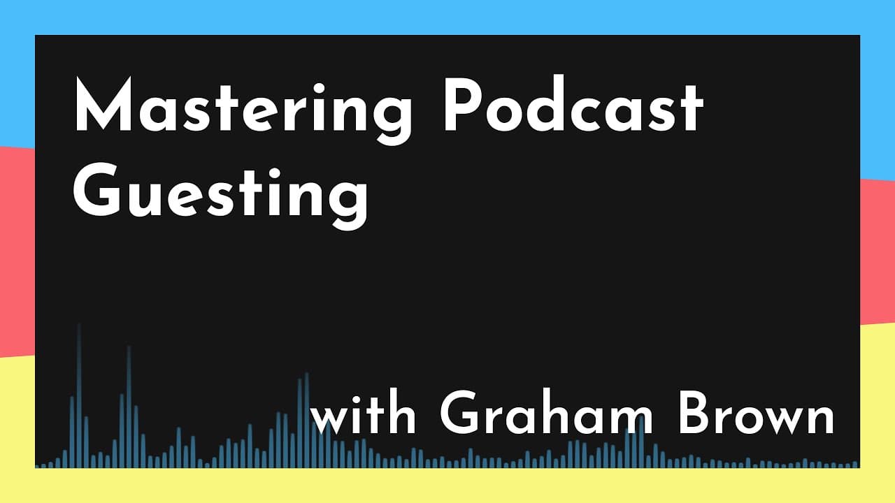 Graham Brown speaking on a podcast set