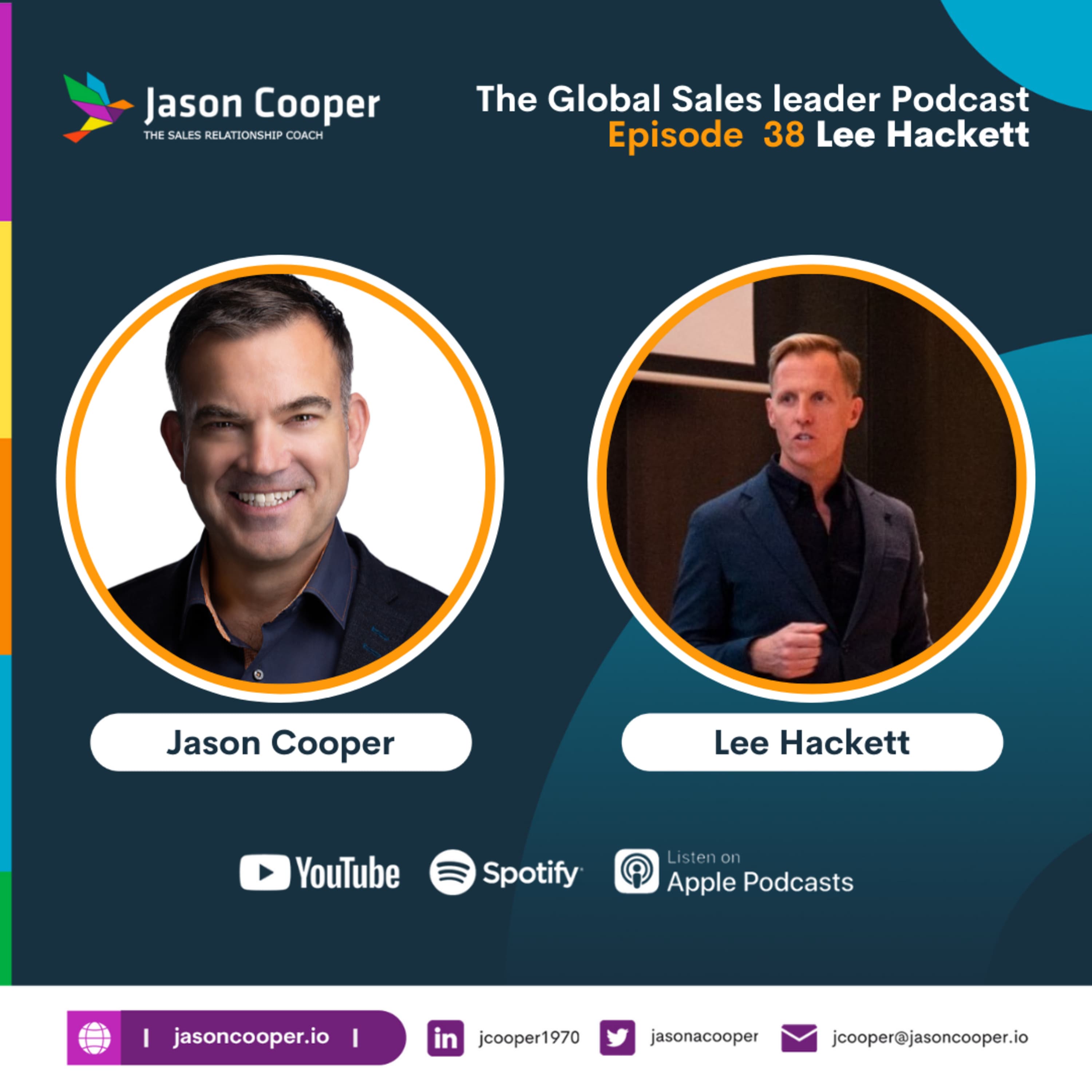 The Global Sales Leader podcast hosted by - Jasoncooper.io, The Sales Relationship Coach